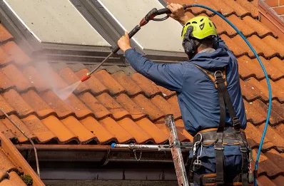 Démoussage et hydrofuge de toiture à Lommoye